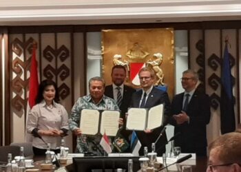 Kadin Indonesia and the Estonia Chamber of Commerce signed MoU to boost partnership, one of which is digitalization sector. Credit: Sinta