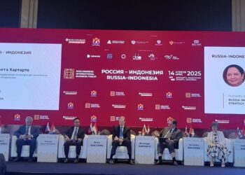 Russia-Indonesia Business Forum 2025 held at Raffles Jakarta Hotel, South Jakarta on Monday (04/14). Credit: Sinta