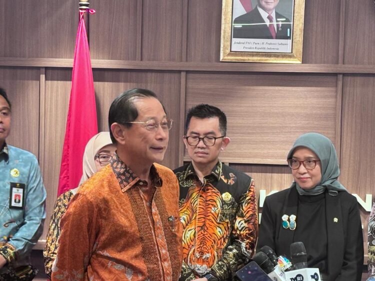 BCA President Director Jahja Setiaatmadja at PKP Ministry Office. (Credit: Wulan)