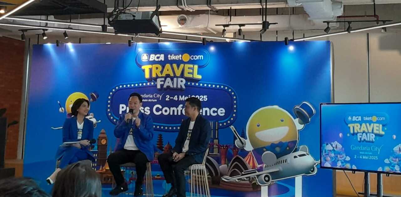 BCA Tiket.com Travel Fair 2025 press conference (04/29). Credit: Haris