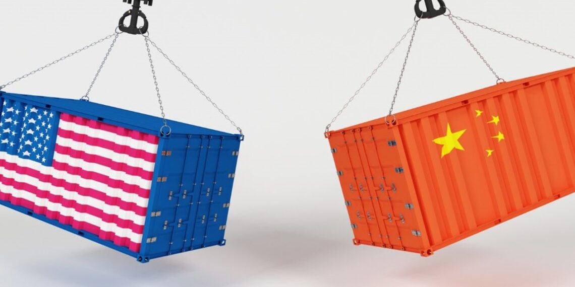 Illustration of China suspends sanctions on several U.S. companies.