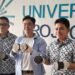 Sampoerna University introduced plastic waste-based road construction. Credit: Haris