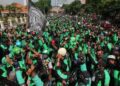 Ride-hailing drivers stage nationwide strike. Credit: Haris